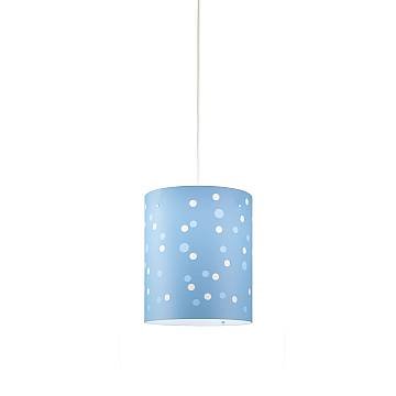 Sospensione Moderna Pois Polilux ® Blu Pastello 1 Luce E27 D27Cm