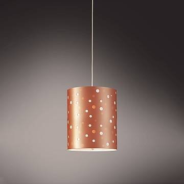 Sospensione Moderna Pois Polilux ® Rame 1 Luce E27 D27Cm