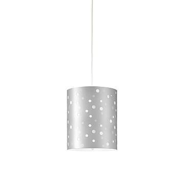 Sospensione Moderna Pois Polilux ® Argento 1 Luce E27 D27Cm
