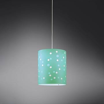 Sospensione Moderna Pois Polilux ® Verde Pastello 1 Luce E27 D27Cm