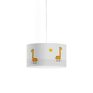 Sospensione Moderna Decokids Polilux ® Grafica Giraffa 1 Luce E27
