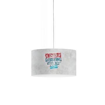 Lampadario Moderno Decolight Polilux ® Grafica Urban 1 Luce E27