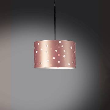Lampadario Moderno Pois Polilux ® Pink Metal Materie Plastiche Bianco 3 Luci E27