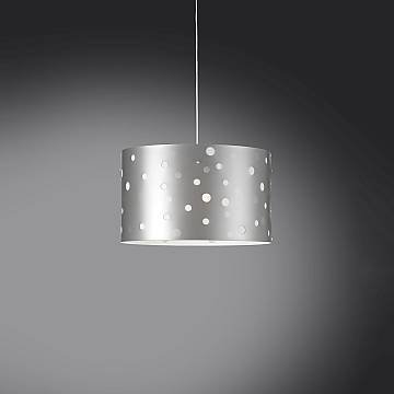 Lampadario Moderno Pois Polilux ® Argento Materie Plastiche Bianco 3 Luci E27