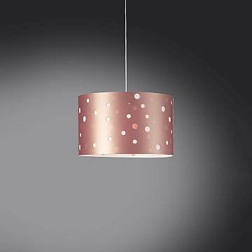Lampadario Moderno Pois Polilux ® Pink Metal Materie Plastiche Bianco 5 Luci E27