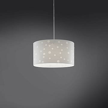 Lampadario Moderno Pois Polilux ® Bianco Materie Plastiche 5 Luci E27