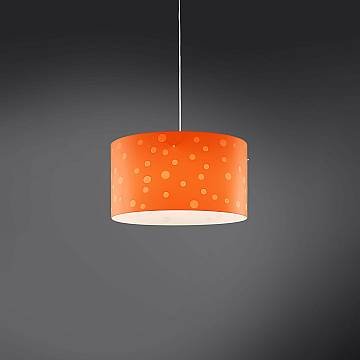 Sospensione Moderna Pois Polilux ® Arancione 1 Luce E27 D40Cm