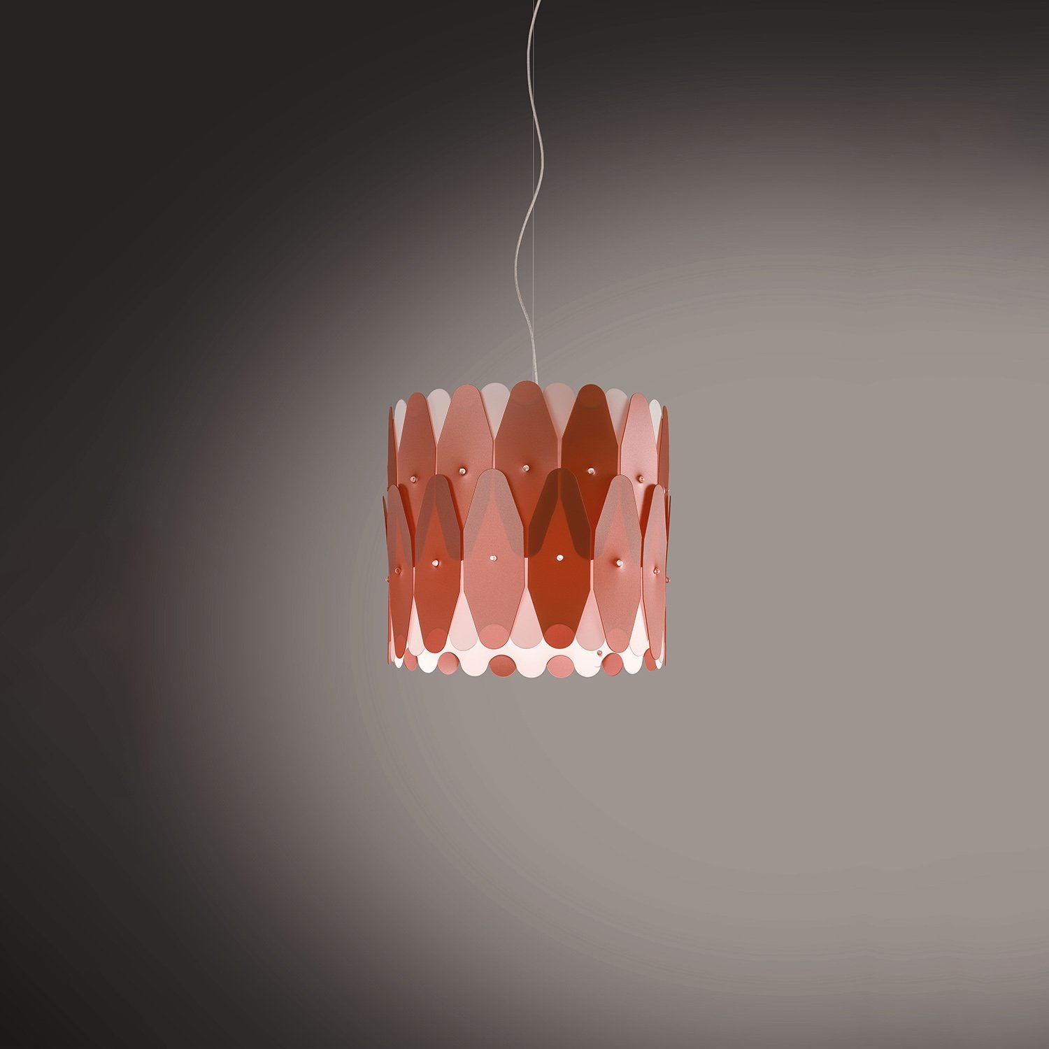 Sospensione Moderna Amanda Polilux ® Rame E Metallo Cromo 1 Luce E27 AMD-C/S/27/COP