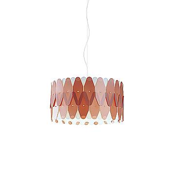 Sospensione Moderna Amanda Polilux ® Rame E Metallo Cromo 1 Luce E27 D40Cm