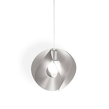 Sospensione Moderna Atom Polilux ® Argento E Metallo Cromo 1 Luce E27