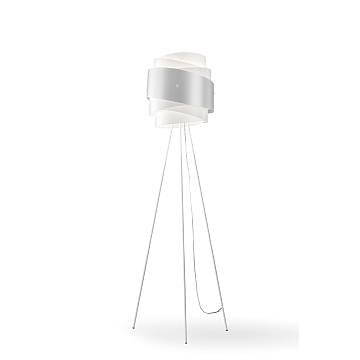 Piantana Moderna 3 Piedi Bea Polilux ® Argento E Metallo 1 Luce E27