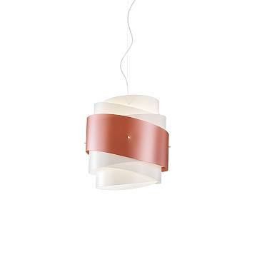 Sospensione Moderna Bea Polilux ® Rame E Metallo Cromo 1 Luce E27 D40Cm