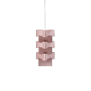 Sospensione Moderna Building Polilux ® Pink Metal E Metallo Cromo 1 Luce E27