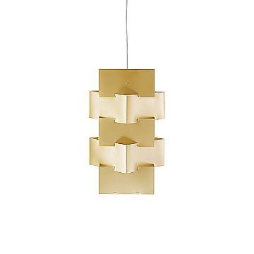 Sospensione Moderna Building Polilux ® New Gold E Metallo Cromo 1 Luce E27 H60Cm