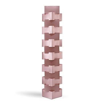 Piantana Moderna Building Polilux ® Pink Metal E Metallo Bianco 3 Luci E27
