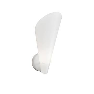 Applique Moderna Calle Polilux ® Bianco E Metallo 1 Luce E14 Applique Moderna Calle Polilux ® Bianco E Metallo 1 Luce E14