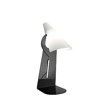 Lampada Da Scrivania Moderna Calle Polilux ® Fumè Materie Plastiche 1 Luce E14