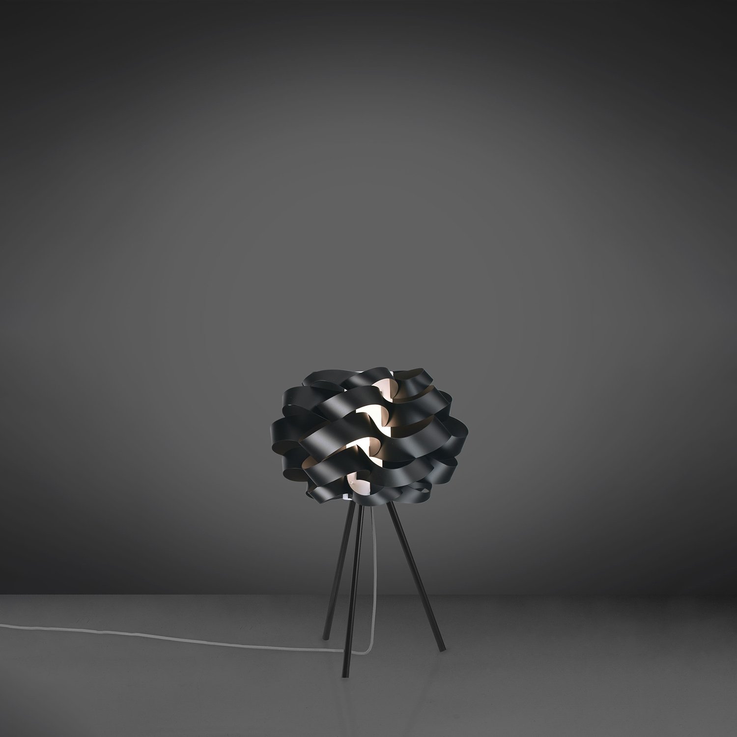 Lampada Da Scrivania-Ufficio Moderna Cloud Polilux ® Nero E Metallo 1 Luce E27 CLO/3P/63/NE
