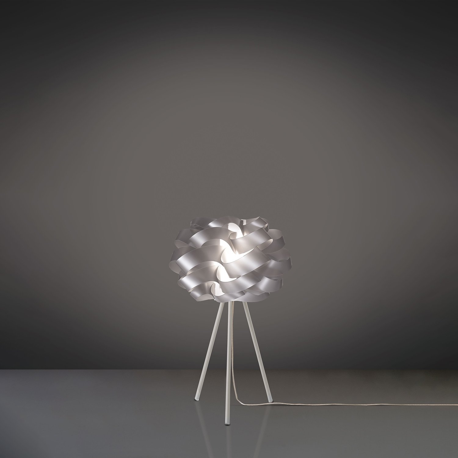 Lampada Da Scrivania Moderna Cloud Polilux ® Argento E Metallo 1 Luce E27 CLO/3P/63/SVR