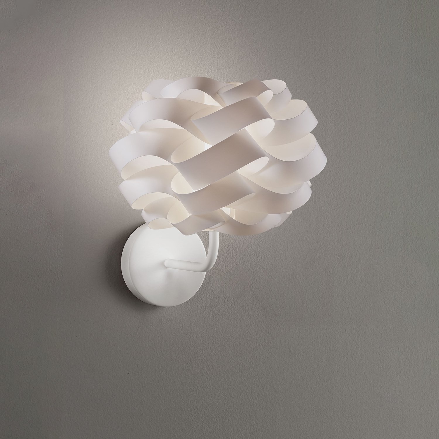Applique Moderna Cloud Polilux ® Bianco E Metallo 1 Luce E14 CLO/A/30/W