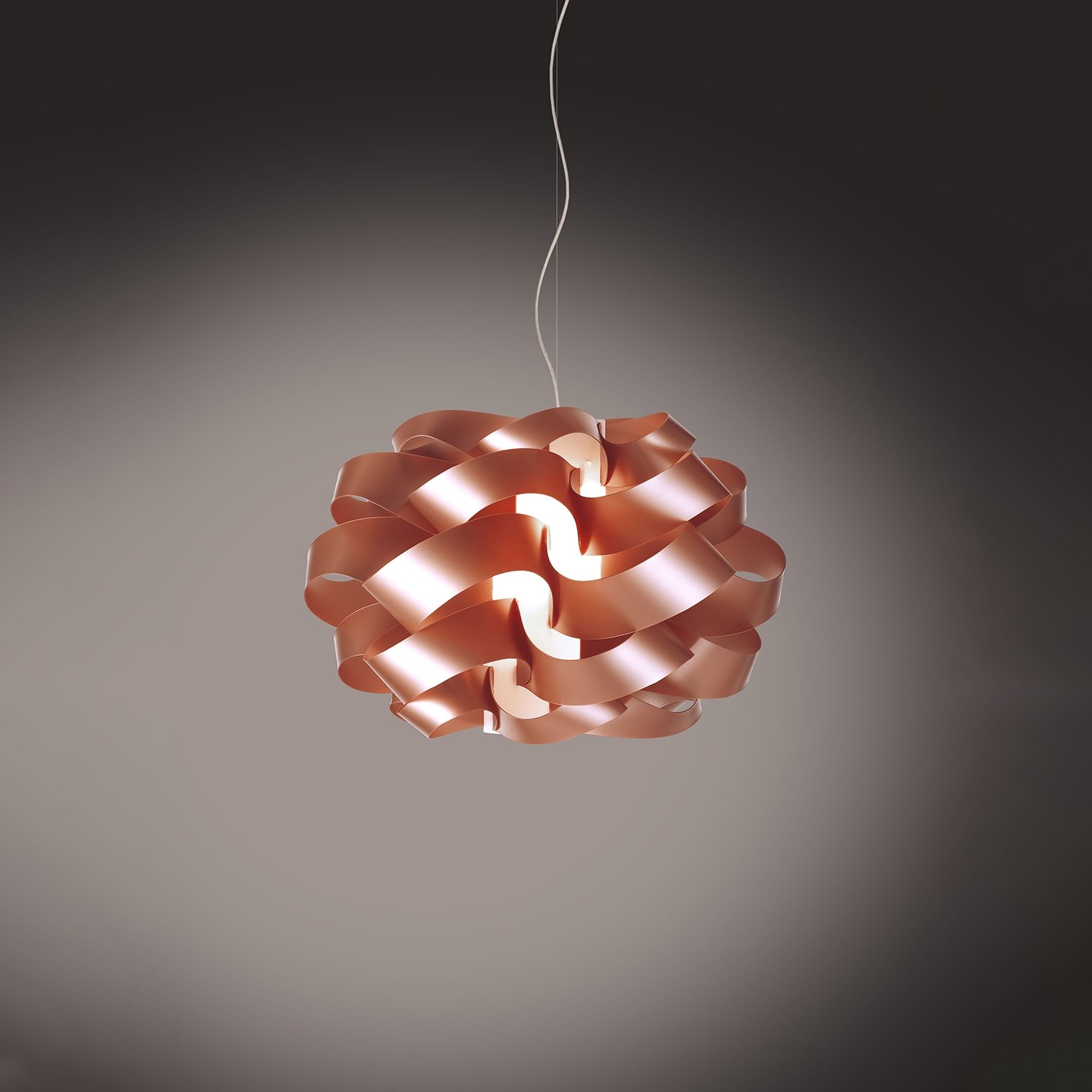 Sospensione Moderna Cloud Polilux ® Rame E Metallo Cromo 1 Luce E27 CLO/S/40/COP