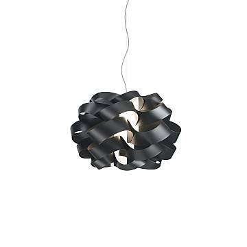 Sospensione Moderna Cloud Polilux ® Nero E Metallo Cromo 1 Luce E27