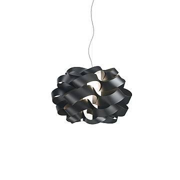 Sospensione Moderna Cloud Polilux ® Nero E Metallo Cromo 1 Luce E27 D.50Cm
