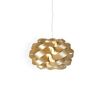 Sospensione Moderna Cloud Polilux ® New Gold E Metallo Cromo 1 Luce E27 D.50Cm