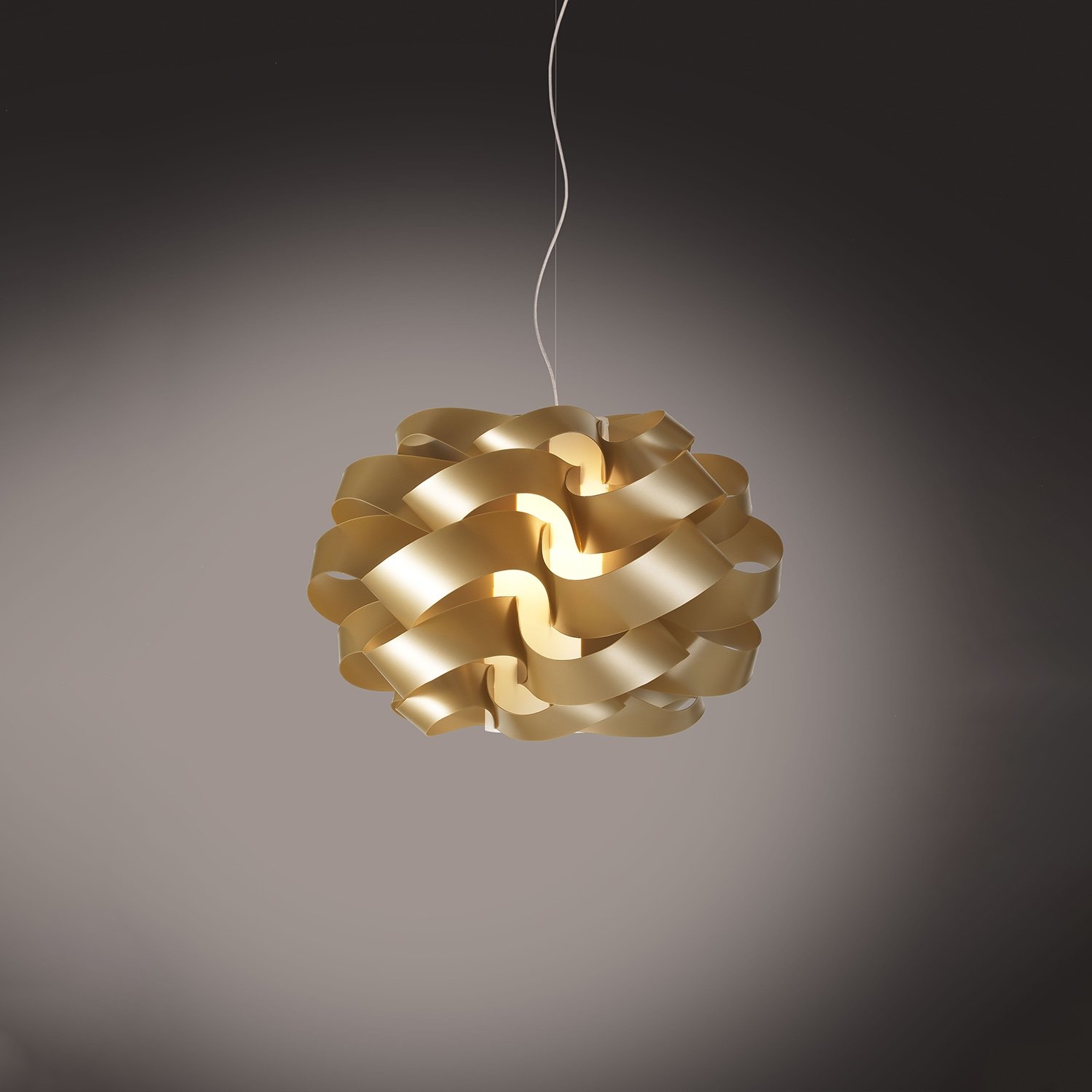 Sospensione Moderna Cloud Polilux ® New Gold E Metallo Cromo 1 Luce E27 D.50Cm CLO/S/50/NGLD
