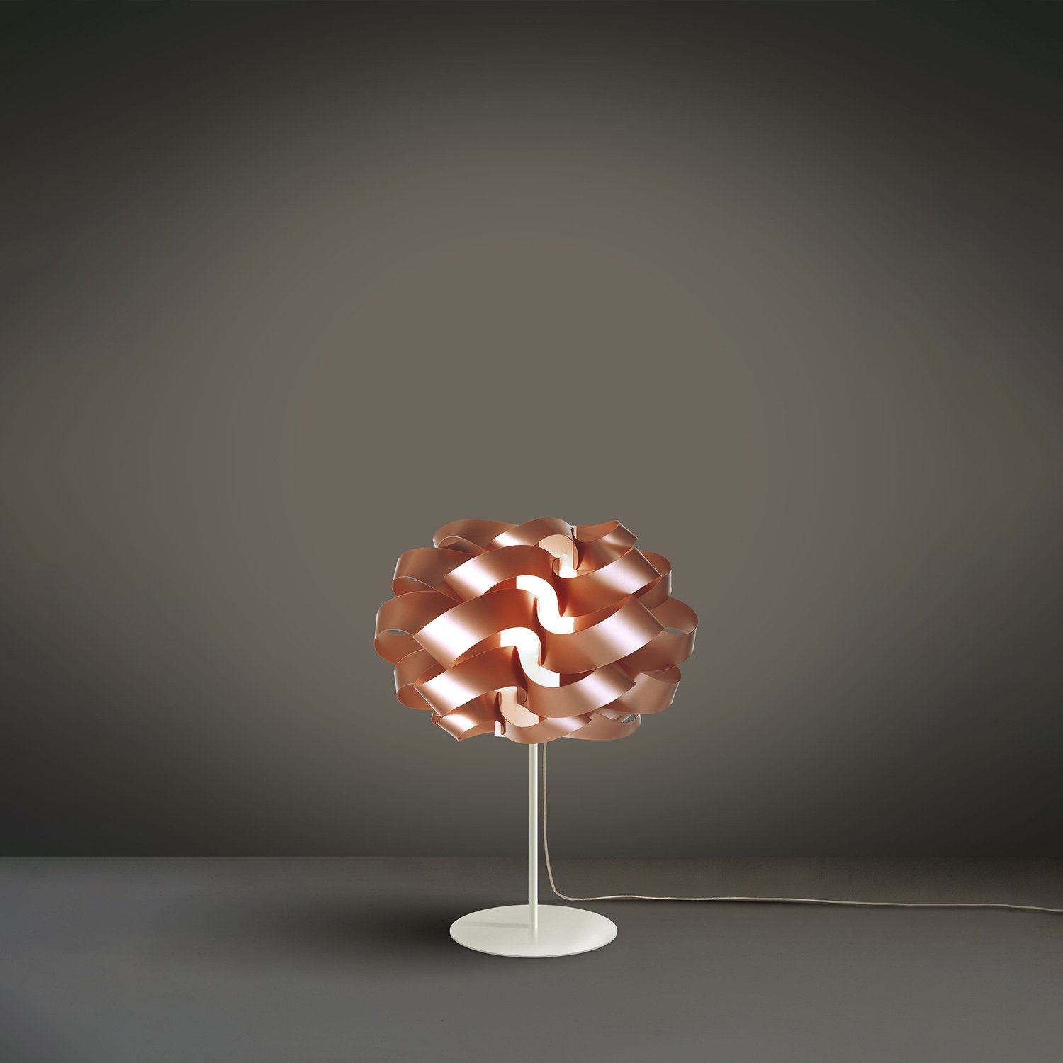 Lampada Da Scrivania-Ufficio Moderna Cloud Polilux ® Rame E Metallo 1 Luce E14 CLO/T/35/COP