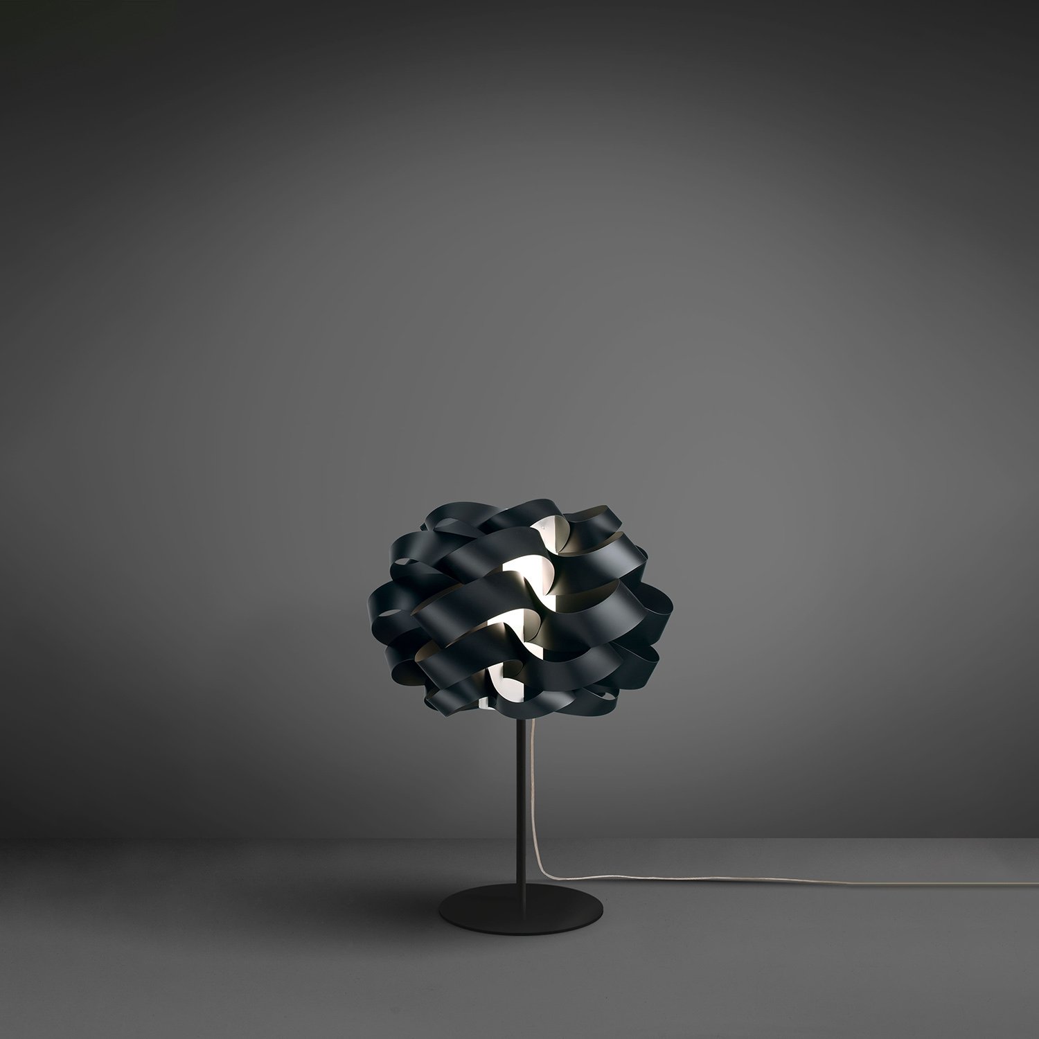 Lampada Da Scrivania-Ufficio Moderna Cloud Polilux ® Nero E Metallo 1 Luce E14 CLO/T/35/NE