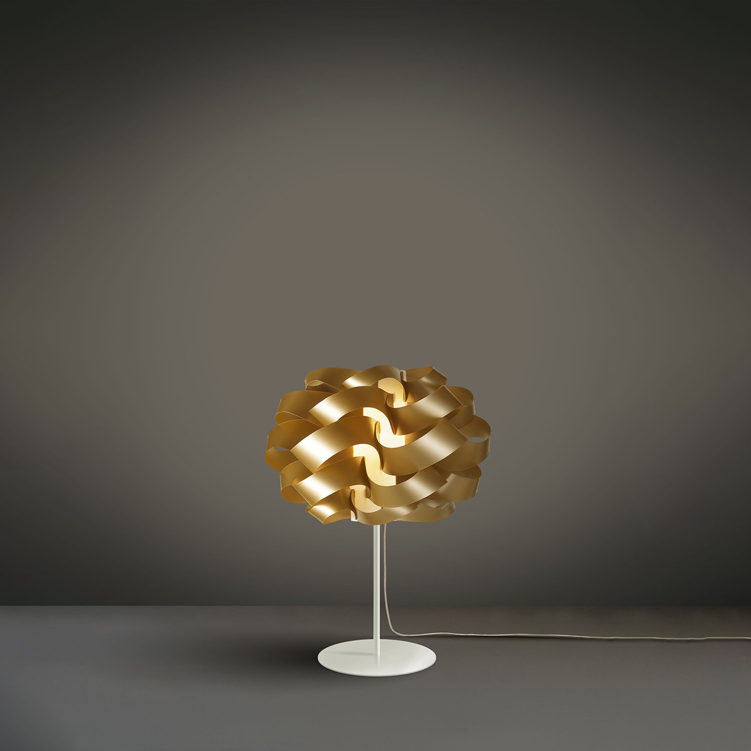 Lampada Da Scrivania Moderna Cloud Polilux ® New Gold E Metallo 1 Luce E14 CLO/T/35/NGLD