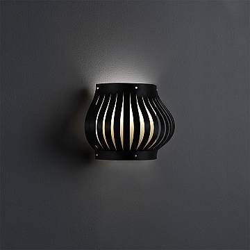 Applique Moderna Helios Polilux ® Nero 1 Luce E27 H25Cm Applique Moderna Helios Polilux ® Nero 1 Luce E27 H25Cm
