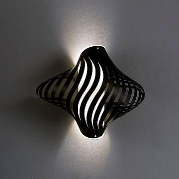 Applique Moderna Helios Polilux ® Nero 1 Luce E27 Applique Moderna Helios Polilux ® Nero 1 Luce E27