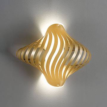 Applique Moderna Helios Polilux ® New Gold 1 Luce E27 Applique Moderna Helios Polilux ® New Gold 1 Luce E27