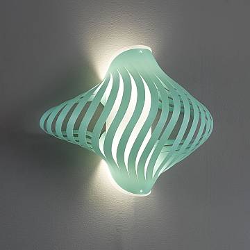 Applique Moderna Helios Polilux ® Verde Pastello 1 Luce E27 Applique Moderna Helios Polilux ® Verde Pastello 1 Luce E27