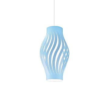 Sospensione Moderna Helios Polilux ® Blu Pastello 1 Luce E27 Sospensione Moderna Helios Polilux ® Blu Pastello 1 Luce E27