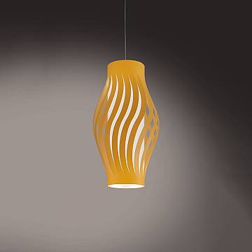 Sospensione Moderna Helios Polilux ® Ocra Pastello 1 Luce E27 H40Cm Sospensione Moderna Helios Polilux ® Ocra Pastello 1 Luce E27 H40Cm
