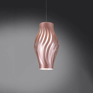 Sospensione Moderna Helios Polilux ® Pink Metal 1 Luce E27 H40Cm Sospensione Moderna Helios Polilux ® Pink Metal 1 Luce E27 H40Cm