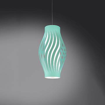 Sospensione Moderna Helios Polilux ® Verde Pastello 1 Luce E27 H40Cm Sospensione Moderna Helios Polilux ® Verde Pastello 1 Luce E27 H40Cm