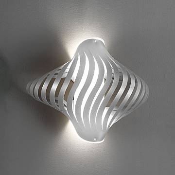 Applique Moderna Helios Polilux ® Argento 2 Luci E27 Applique Moderna Helios Polilux ® Argento 2 Luci E27