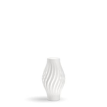 Lampada Da Scrivania-Ufficio Moderna Helios Polilux ® Bianco 1 Luce E27 H61Cm