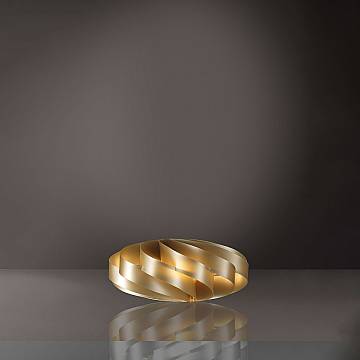 Lampada Da Scrivania-Ufficio Moderna Flat Polilux ® New Gold 1 Luce E27 Lampada Da Scrivania-Ufficio Moderna Flat Polilux ® New Gold 1 Luce E27