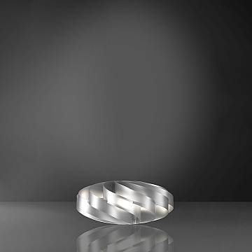 Lampada Da Scrivania-Ufficio Moderna Flat Polilux ® Argento 1 Luce E27 Lampada Da Scrivania-Ufficio Moderna Flat Polilux ® Argento 1 Luce E27