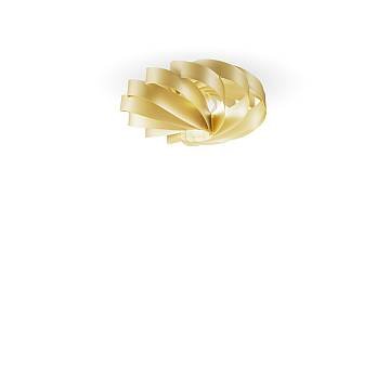 Plafoniera Moderna Flat Polilux ® New Gold 1 Luce E14