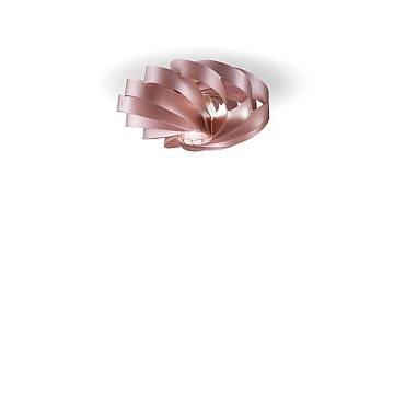Plafoniera Moderna Flat Polilux ® Pink Metal 1 Luce E27 D60Cm