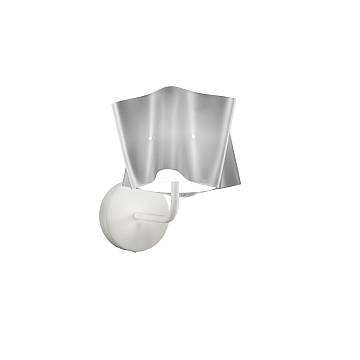 Applique Moderna Folio Polilux ® Argento E Metallo 1 Luce E27 Applique Moderna Folio Polilux ® Argento E Metallo 1 Luce E27