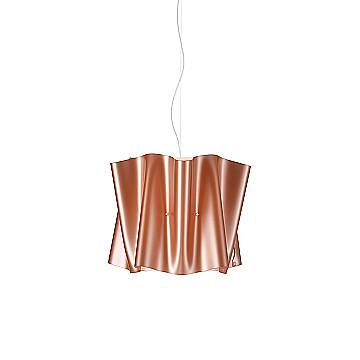 Sospensione Moderna Folio Polilux ® Rame E Metallo Cromo 1 Luce E27 D40Cm