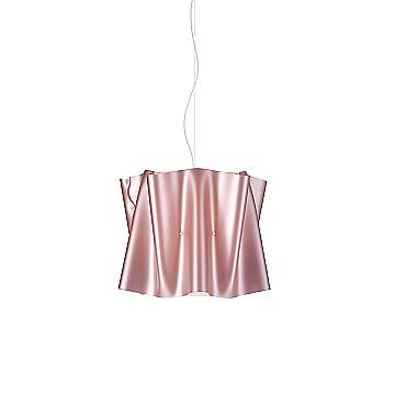 Sospensione Moderna Folio Polilux ® Pink Metal E Metallo Cromo 1 Luce E27 D40Cm