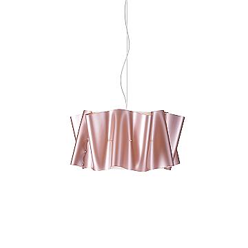 Sospensione Moderna Folio Polilux ® Pink Metal E Metallo Cromo 1 Luce E27 D50Cm